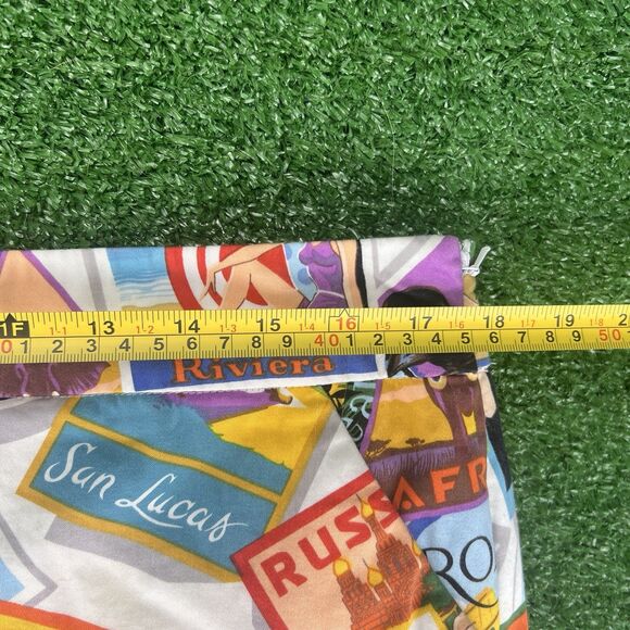 LOUDMOUTH Golf Postcard Skort w/ Liner Shorts Womens 12 Retro World Cities Skirt - Picture 9 of 11